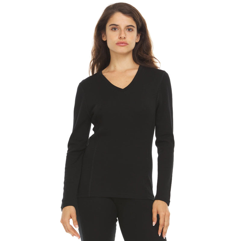 Load image into Gallery viewer, Midweight - Women's Long Sleeve V-Neck Sweater 100% Merino Wool
