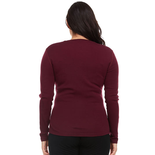 Midweight - Women's Long Sleeve V-Neck Sweater 100% Merino Wool