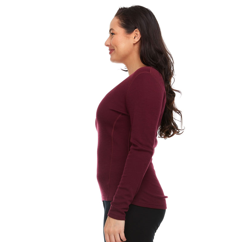 Load image into Gallery viewer, Midweight - Women's Long Sleeve V-Neck Sweater 100% Merino Wool
