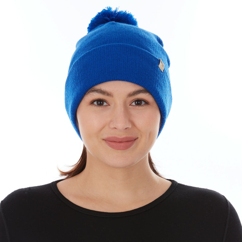 Load image into Gallery viewer, Midweight - Everyday Knit Cuff Pom Beanie 100% Merino Wool
