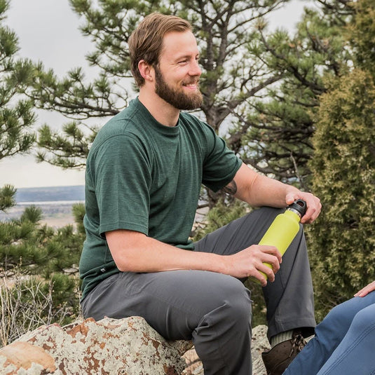 Lightweight - Algonquin Men's Wool T Shirt Crew 100% Merino Wool