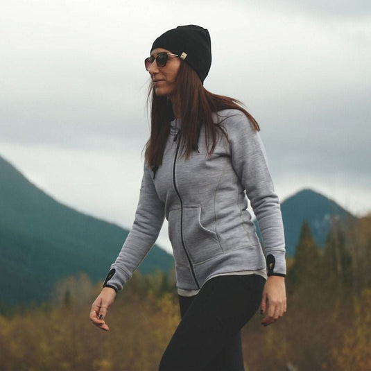 Heavyweight - Women's Brushed Wool Hoodie Kodiak Fleece