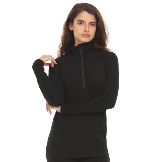 Microweight - Women's Wool 1/4 Zip Woolverino