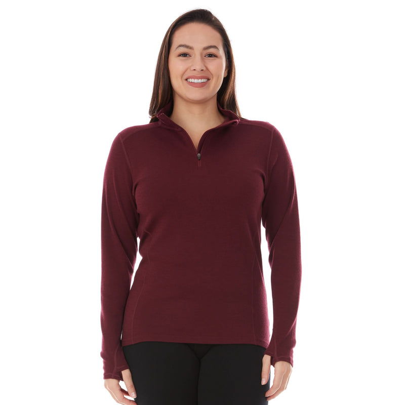 Load image into Gallery viewer, Midweight - Sequoia Women&#39;s 1/4 Zip 100% Merino Wool
