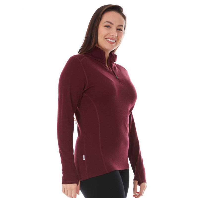 Load image into Gallery viewer, Midweight - Sequoia Women&#39;s 1/4 Zip 100% Merino Wool
