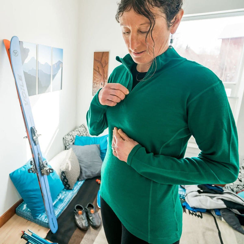 Load image into Gallery viewer, Midweight - Sequoia Women&#39;s 1/4 Zip 100% Merino Wool
