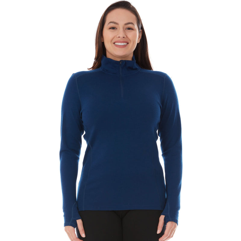 Load image into Gallery viewer, Midweight - Sequoia Women&#39;s 1/4 Zip 100% Merino Wool
