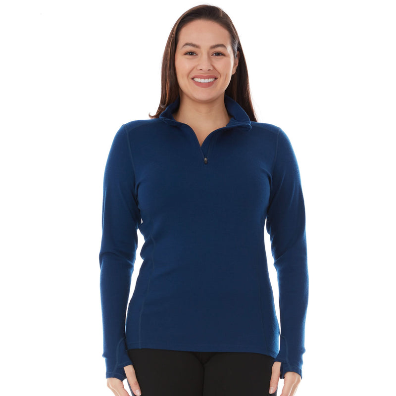 Load image into Gallery viewer, Midweight - Sequoia Women&#39;s 1/4 Zip 100% Merino Wool
