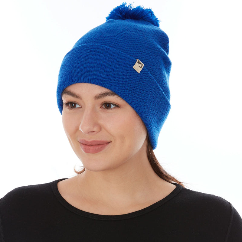 Load image into Gallery viewer, Midweight - Everyday Knit Cuff Pom Beanie 100% Merino Wool
