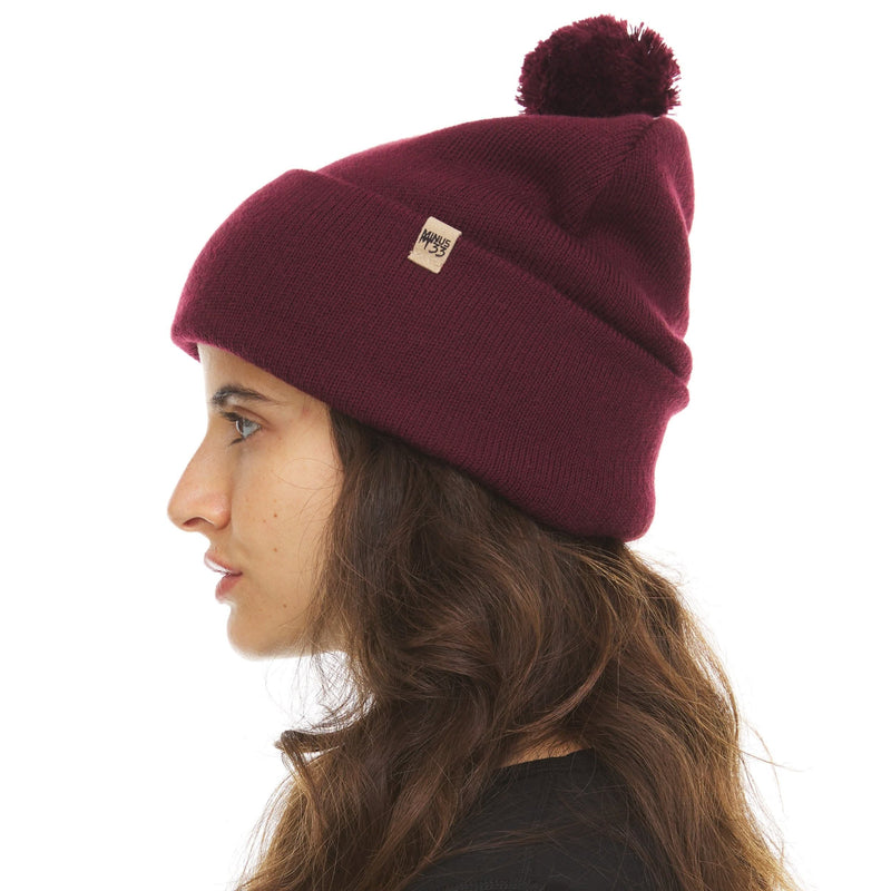 Load image into Gallery viewer, Midweight - Everyday Knit Cuff Pom Beanie 100% Merino Wool
