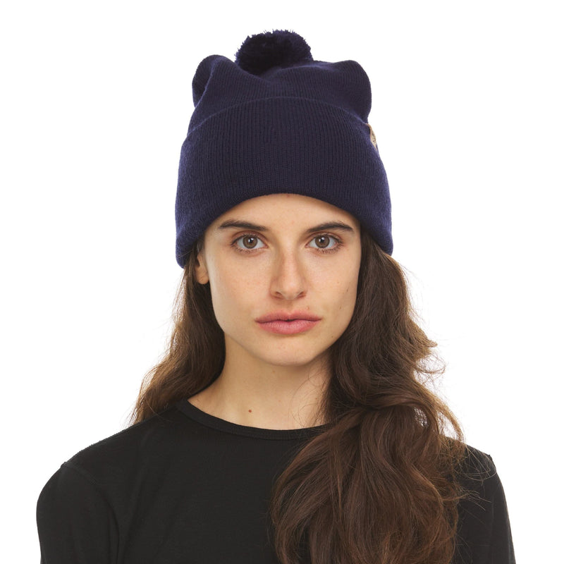 Load image into Gallery viewer, Midweight - Everyday Knit Cuff Pom Beanie 100% Merino Wool
