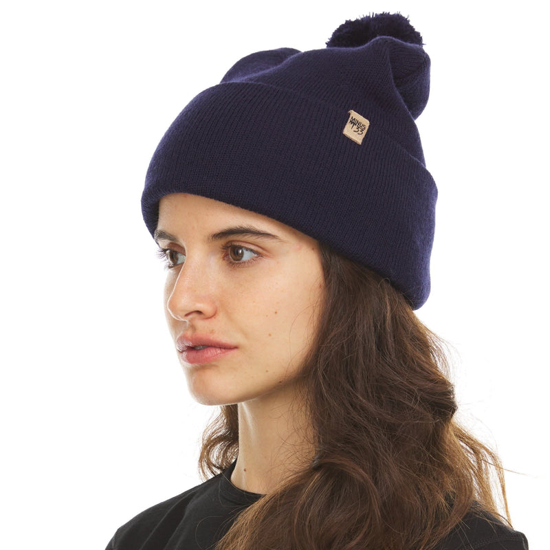 Load image into Gallery viewer, Midweight - Everyday Knit Cuff Pom Beanie 100% Merino Wool

