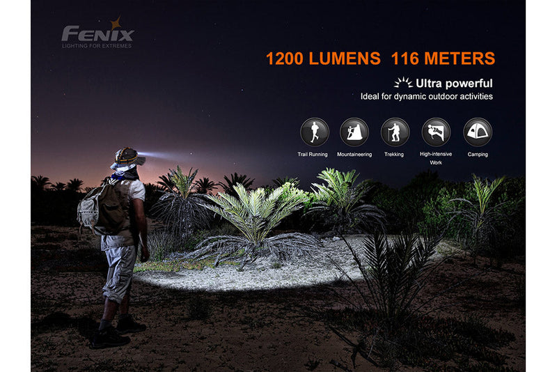 Load image into Gallery viewer, Fenix HM60R Outdoor LED Headlamp - 1200 Lumens
