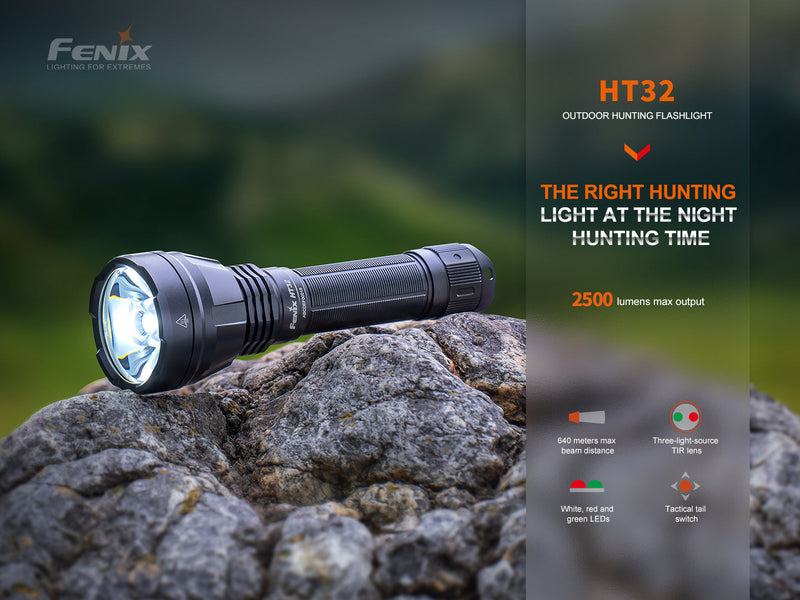 Load image into Gallery viewer, Fenix HT32 Hunting Flashlight with Red &amp; Green Output
