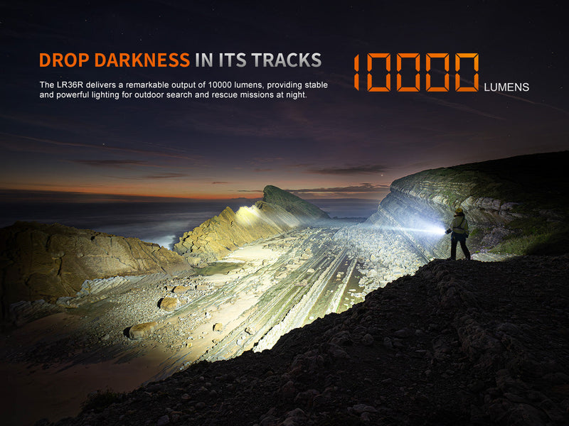 Load image into Gallery viewer, Fenix LR36R White Laser Searching Flashlight
