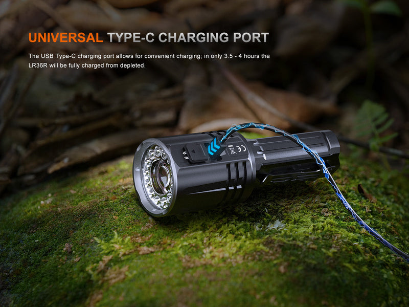 Load image into Gallery viewer, Fenix LR36R White Laser Searching Flashlight
