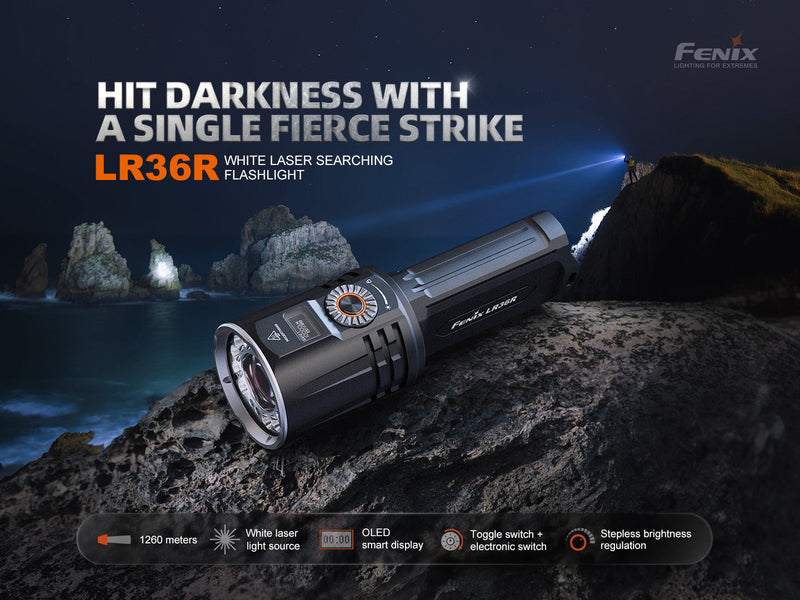 Load image into Gallery viewer, Fenix LR36R White Laser Searching Flashlight
