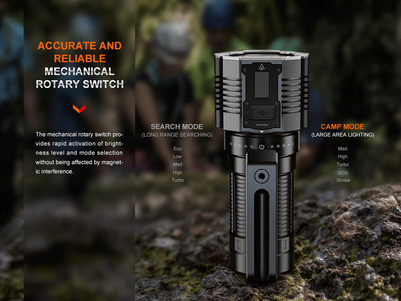 Load image into Gallery viewer, Fenix LR60R Rotary Switch Rechargeable Searchlight - 21000 Lumens
