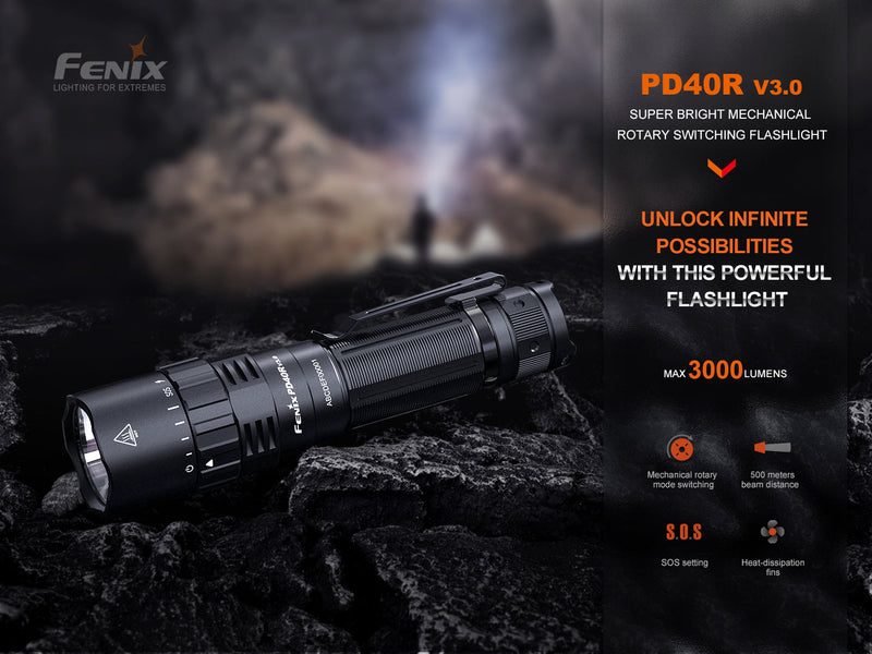 Load image into Gallery viewer, Fenix PD40R V3 Rechargeable Flashlight
