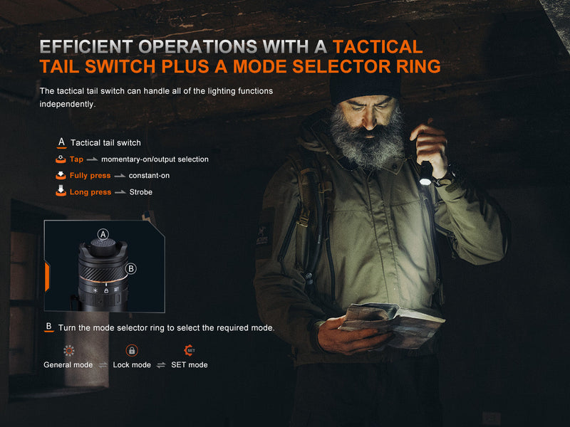 Load image into Gallery viewer, Fenix PD45R ACE Multi-Mode Tactical Flashlight
