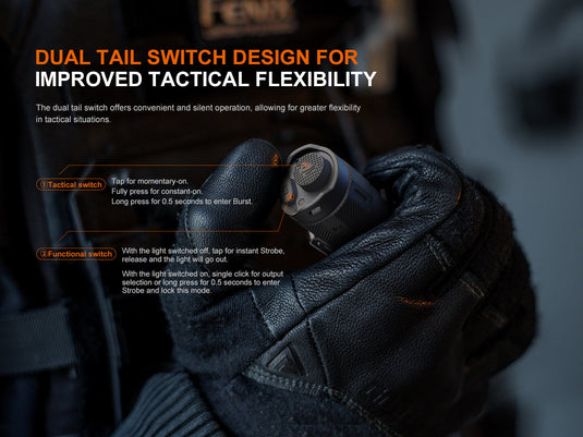 Fenix TK17 Dual Switch Tactical Flashlight