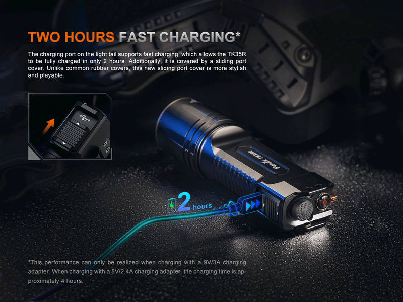 Load image into Gallery viewer, Fenix TK35R Rechargeable High-Performance Tactical Flashlight with UV Output
