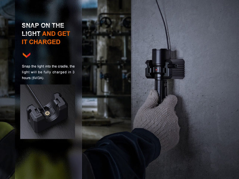 Load image into Gallery viewer, Fenix WF26R Cradle Charging LED Work Flashlight
