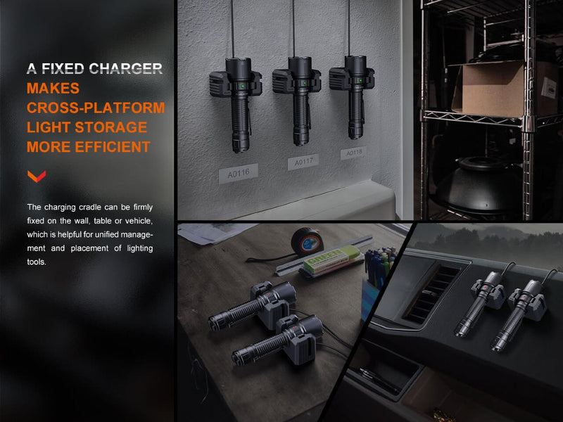 Load image into Gallery viewer, Fenix WF26R Cradle Charging LED Work Flashlight
