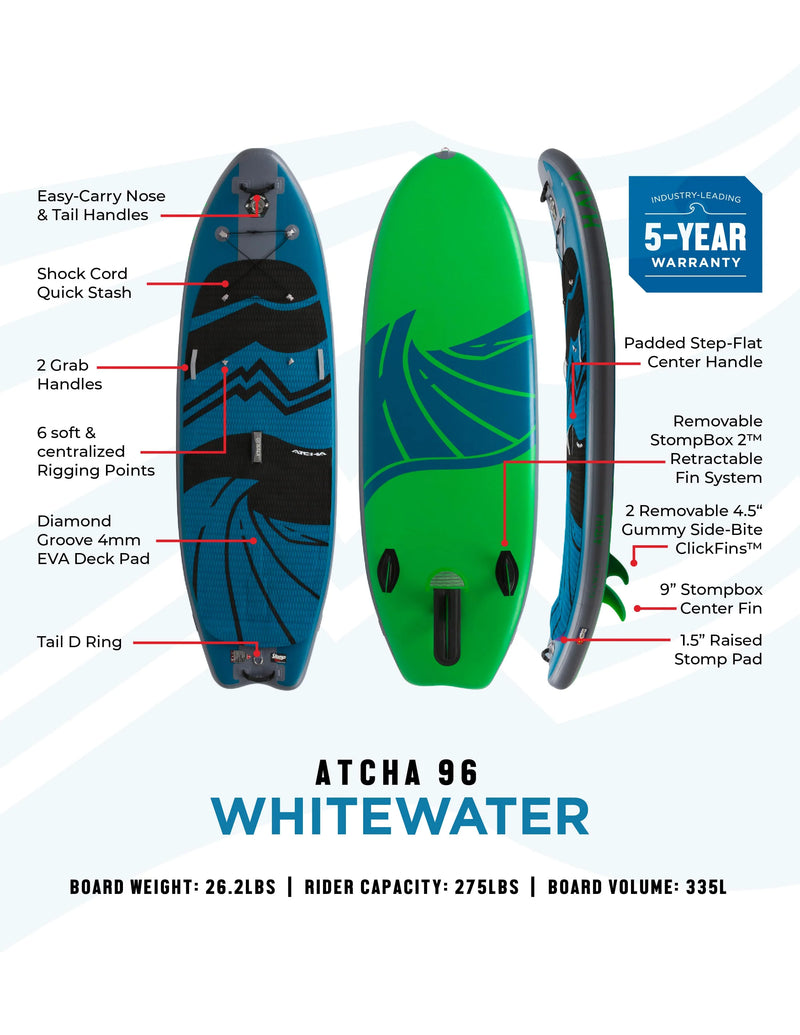 Load image into Gallery viewer, Atcha 96 Whitewater Standup Paddleboard
