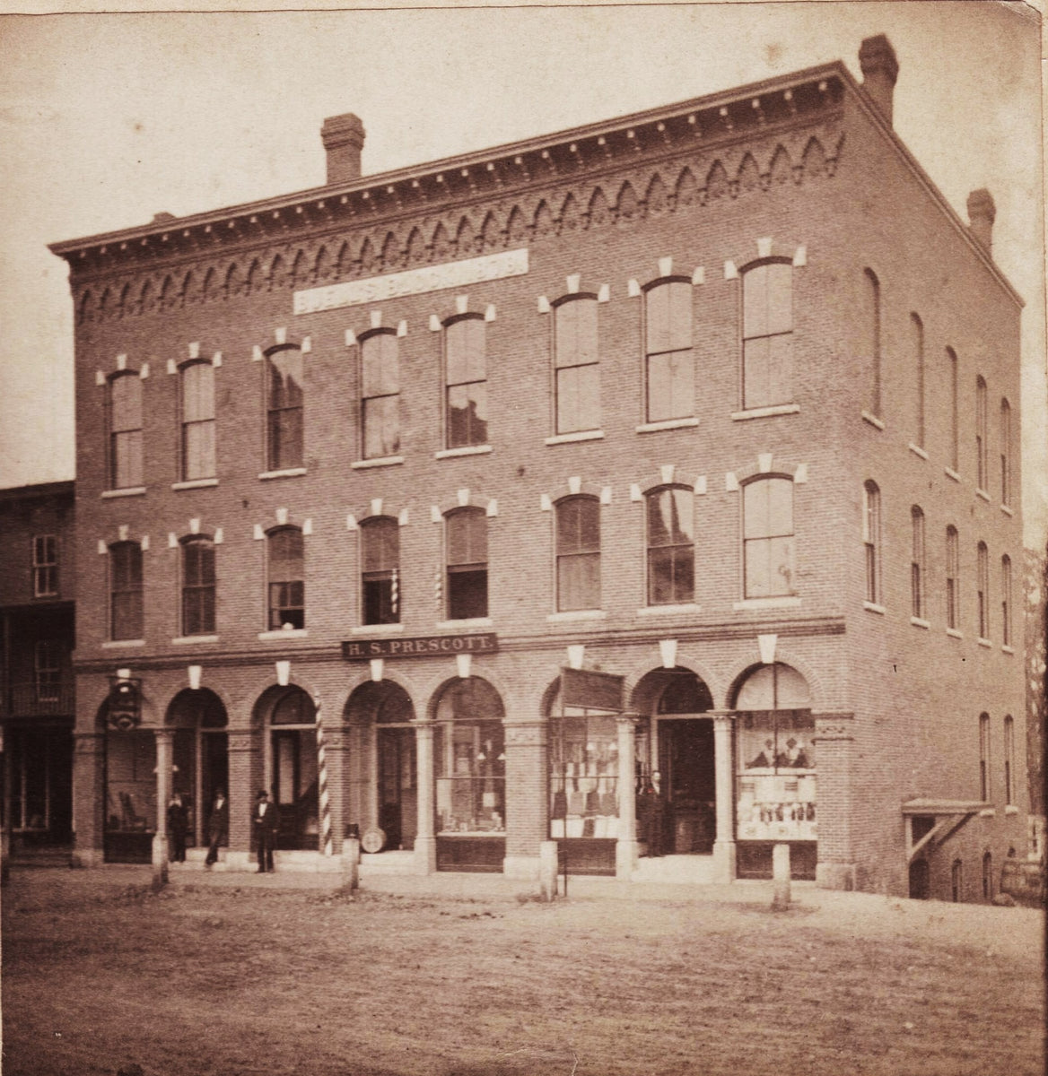 Original building on central street Franklin