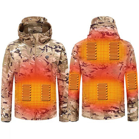 LITEGUEST Heated Camouflage Jacket  Waterproof Outdoor for Winter