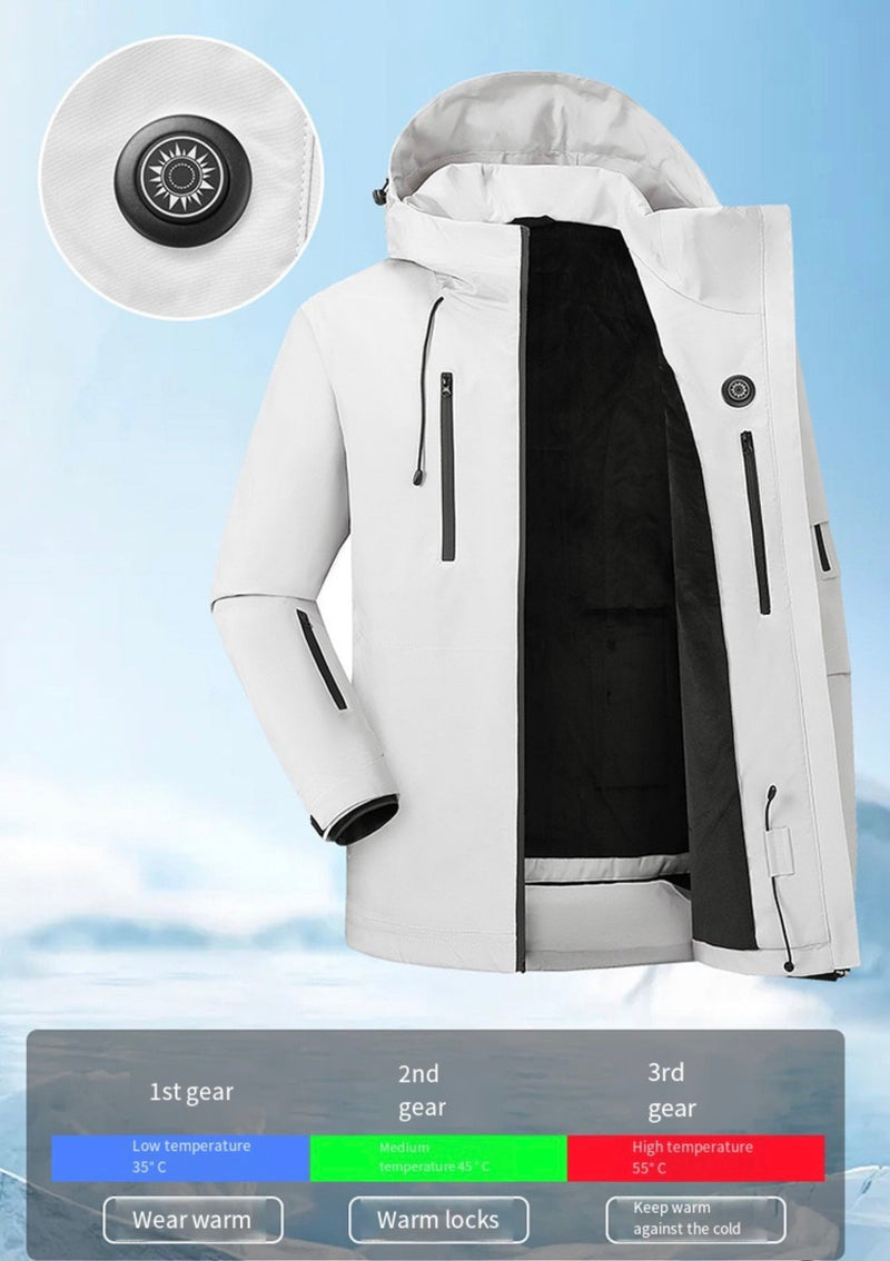 Load image into Gallery viewer, LITEGUEST Waterproof Heated Jacket 5-Zone USB-Powered for Outdoor
