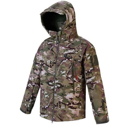 LITEGUEST Heated Camouflage Jacket  Waterproof Outdoor for Winter