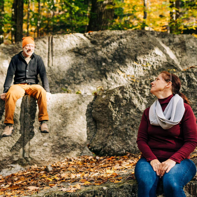 Load image into Gallery viewer, Midweight - Everyday Knit Infinity Loop Scarf 100% Merino Wool
