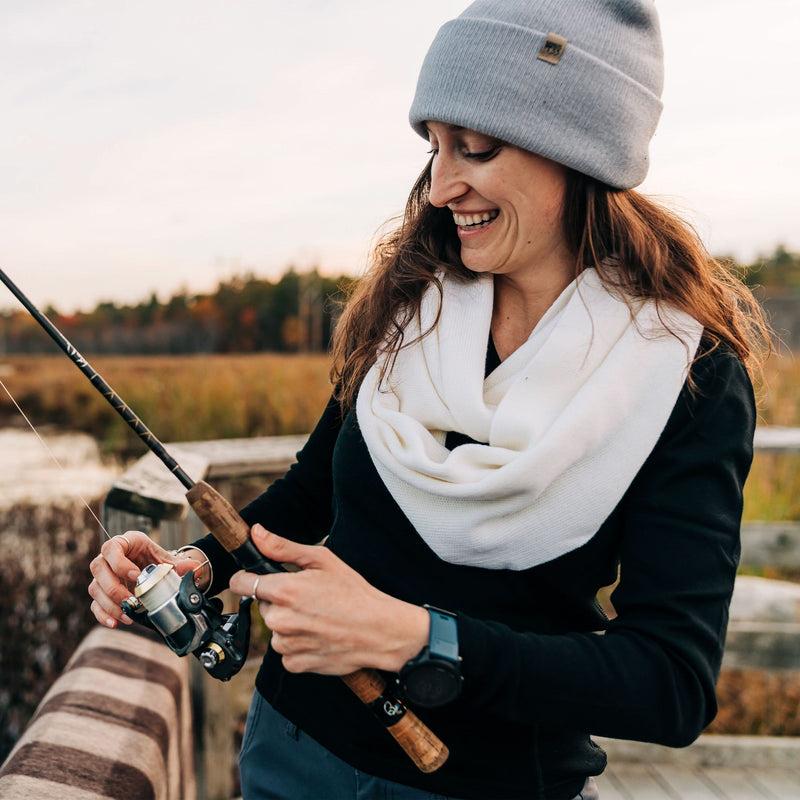 Load image into Gallery viewer, Midweight - Everyday Knit Infinity Loop Scarf 100% Merino Wool
