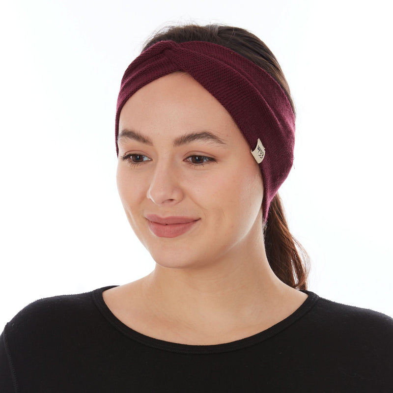 Load image into Gallery viewer, Midweight - Everyday Knit Twist Headband 100% Merino Wool
