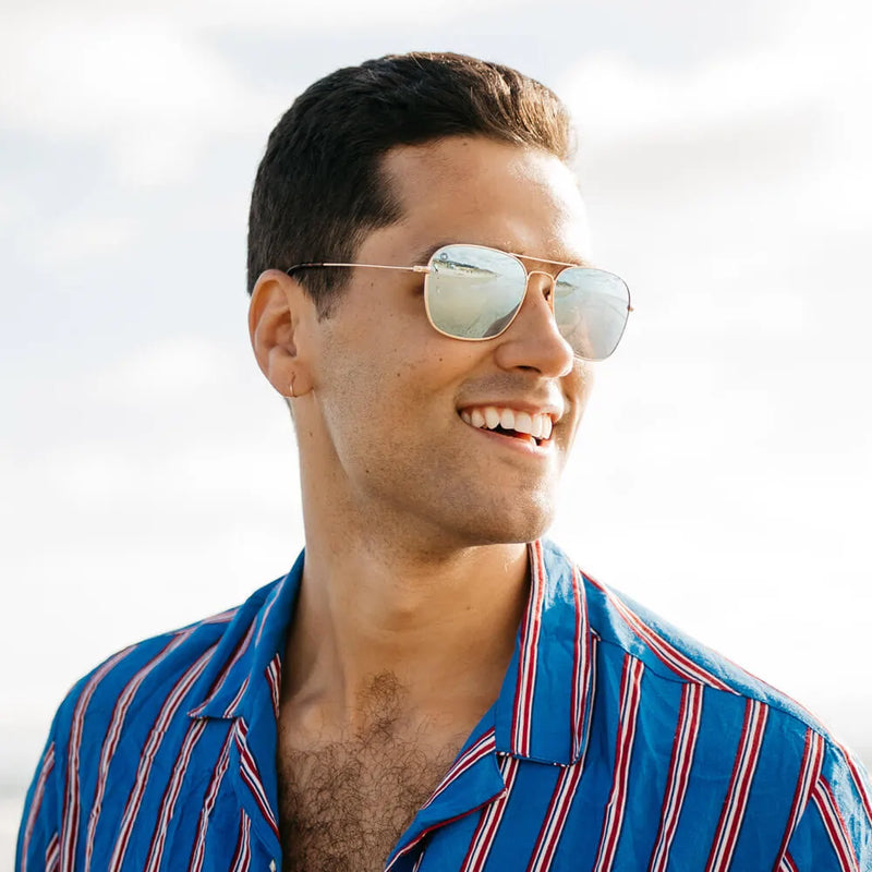 Load image into Gallery viewer, Gold / Sky Blue Mount Evans
