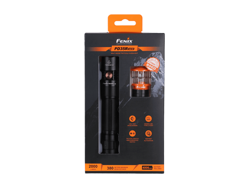 Load image into Gallery viewer, Fenix PD35R ACE Multi-mode Tactical Flashlight + FREE CL01 Mini Lantern
