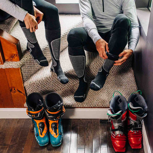 Light Cushion - Over The Calf Wool Snowboard Socks Mountain Heritage Elite