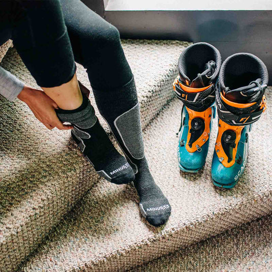 Lightweight - Over The Calf Wool Snowboard Socks Mountain Heritage Elite