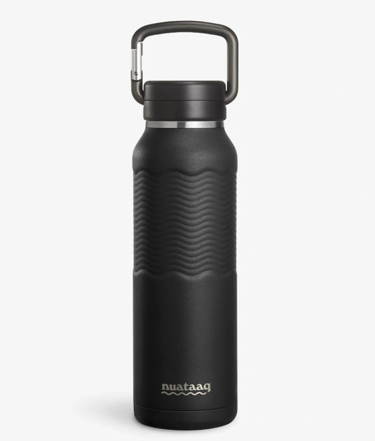 Nuataaq Carabiner water bottle with clip cap