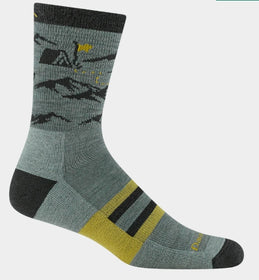 Men's Hike Hike Hut Micro Crew Midweight Hiking Socks