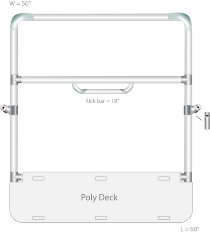 RMR 3-Bay Frame with Poly Deck for Storm