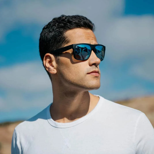 Matte Black on Black / Sky Blue Torrey Pines