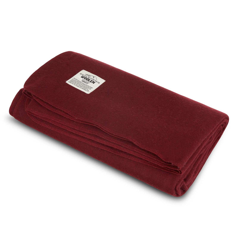 Load image into Gallery viewer, M33 - Lodge Twin Blanket White Mountain Woolen
