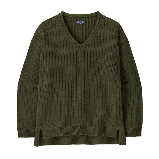 Women's Recycled Wool-Blend V-Neck Sweater