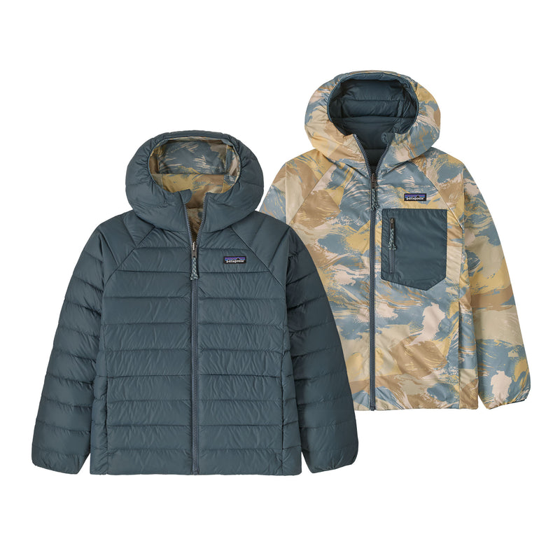 Load image into Gallery viewer, Kid's Reversible Down Sweater Hoody
