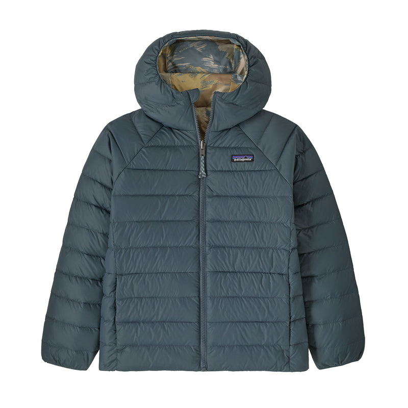Load image into Gallery viewer, Kid's Reversible Down Sweater Hoody
