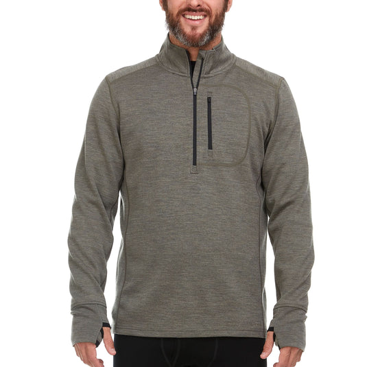 Heavyweight - Men's Wool 1/4 Zip Wilderness