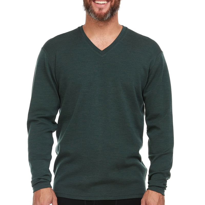 Load image into Gallery viewer, Midweight - Men's Long Sleeve V-Neck Sweater 100% Merino Wool
